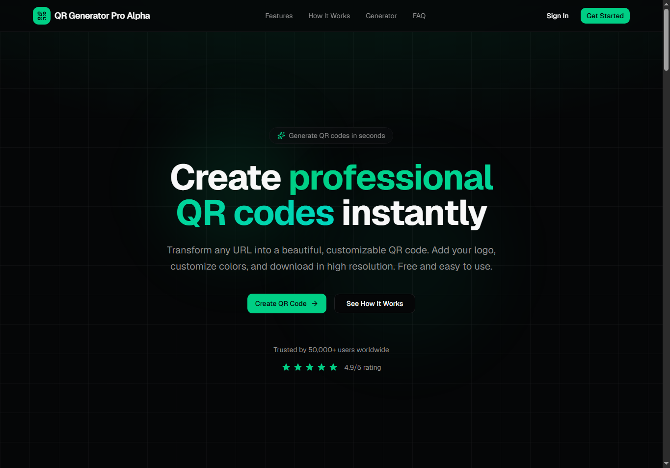 QR Generator Pro Alpha